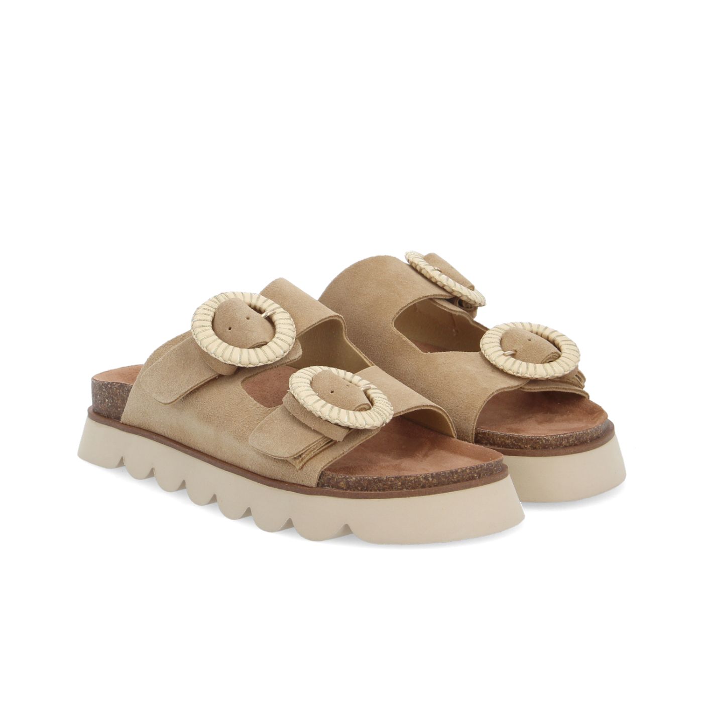 SANDY SLAP W - SUEDE - BEIGE